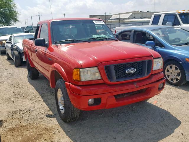 1FTYR14U04PA07099 - 2004 FORD RANGER SUP RED photo 1