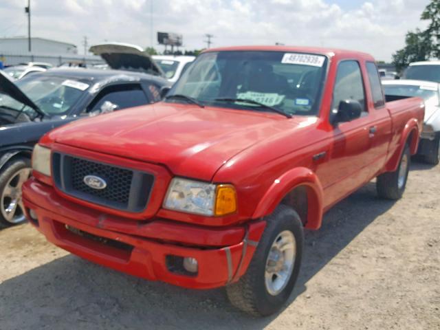 1FTYR14U04PA07099 - 2004 FORD RANGER SUP RED photo 2