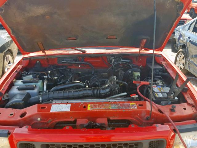 1FTYR14U04PA07099 - 2004 FORD RANGER SUP RED photo 7