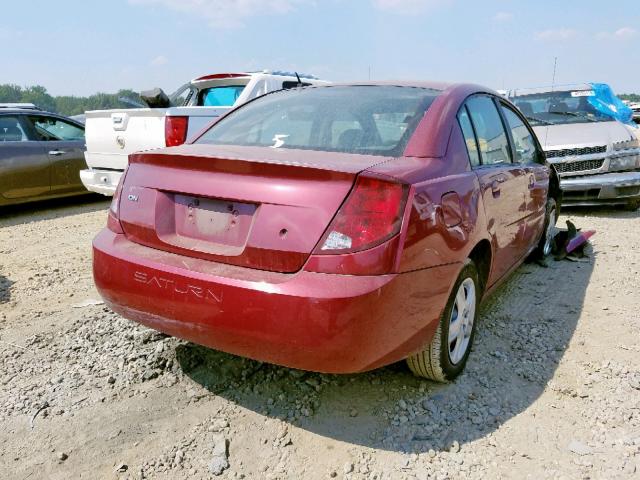 1G8AJ55F97Z170305 - 2007 SATURN ION LEVEL RED photo 4