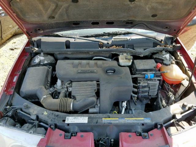 1G8AJ55F97Z170305 - 2007 SATURN ION LEVEL RED photo 7