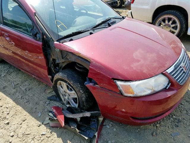 1G8AJ55F97Z170305 - 2007 SATURN ION LEVEL RED photo 9