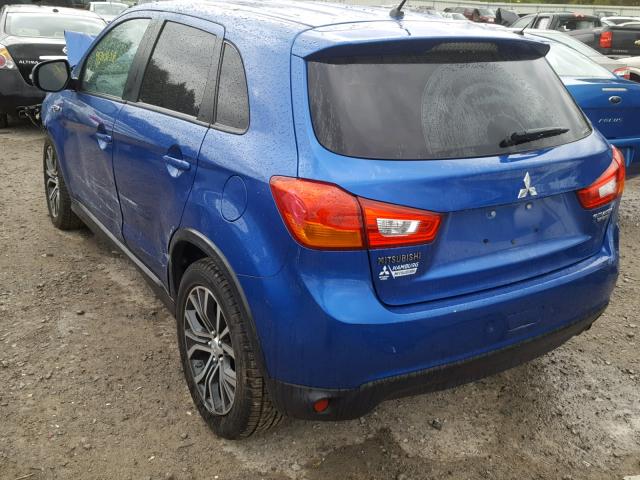 JA4AR3AUXGZ024416 - 2016 MITSUBISHI OUTLANDER BLUE photo 3