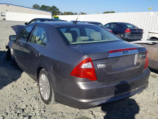 3FADP0L38BR150708 - 2011 FORD FUSION HYB CHARCOAL photo 3
