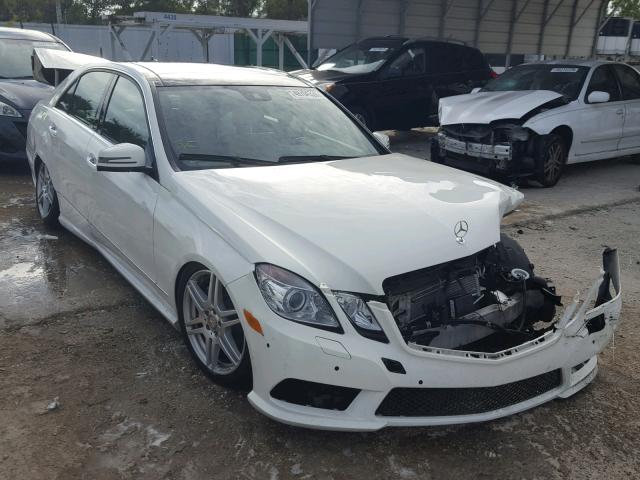 WDDHF7CB0AA152868 - 2010 MERCEDES-BENZ E 550 WHITE photo 1