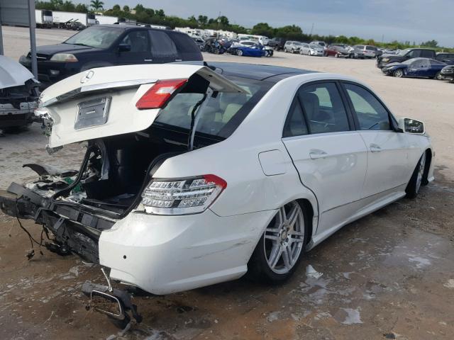 WDDHF7CB0AA152868 - 2010 MERCEDES-BENZ E 550 WHITE photo 4