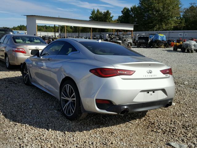 JN1EV7EK3HM360204 - 2017 INFINITI Q60 PREMIU SILVER photo 3