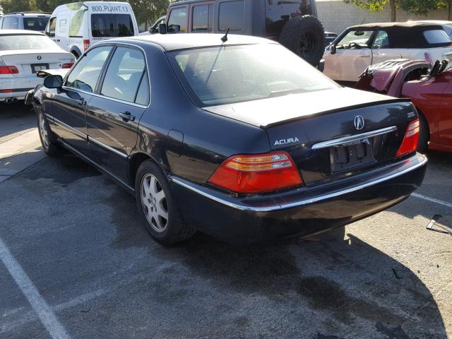 JH4KA96572C000848 - 2002 ACURA 3.5RL BLACK photo 3