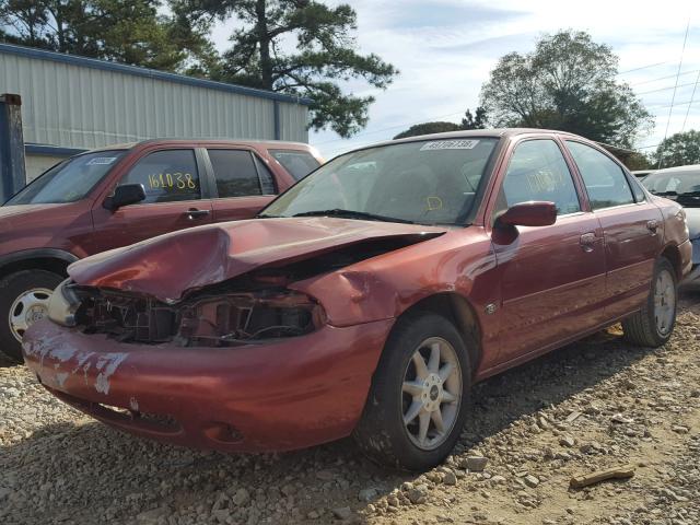 1FAFP6639XK218405 - 1999 FORD CONTOUR SE RED photo 2