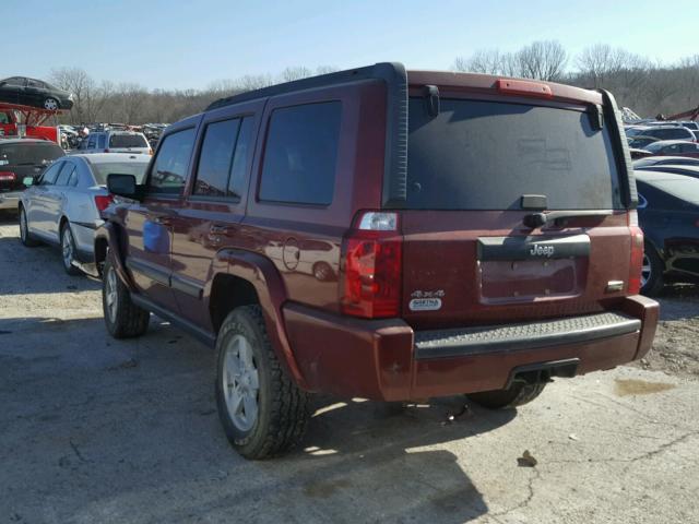 1J8HG48PX7C691370 - 2007 JEEP COMMANDER 栗色 照片 3