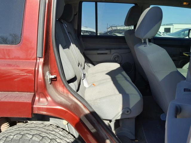 1J8HG48PX7C691370 - 2007 JEEP COMMANDER 栗色 照片 6