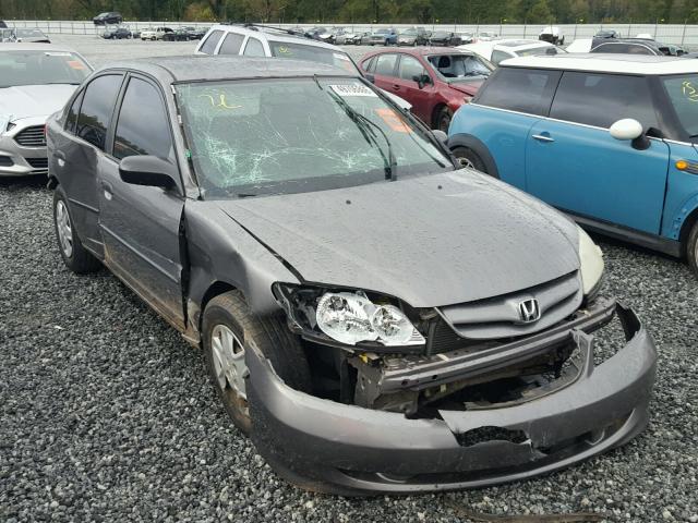 1HGES16355L024440 - 2005 HONDA CIVIC DX V GRAY photo 1