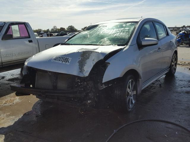 3N1AB6AP1CL707597 - 2012 NISSAN SENTRA 2.0 SILVER photo 2