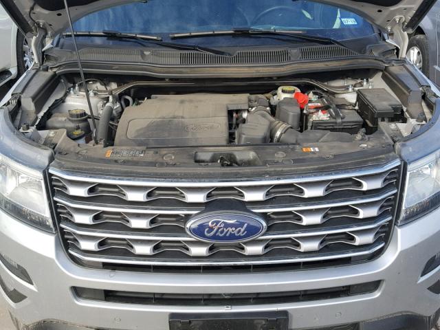 1FM5K7F84HGD12021 - 2017 FORD EXPLORER L SILVER photo 7