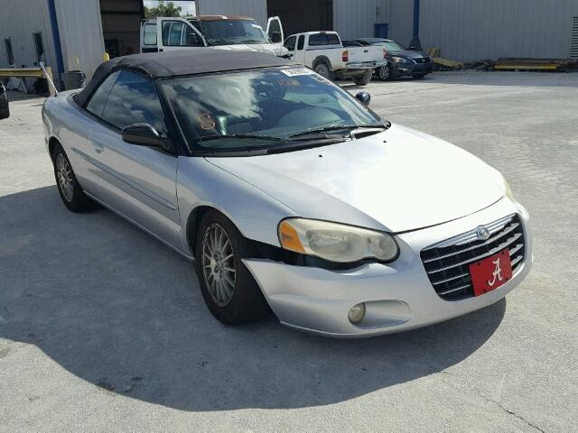 1C3EL55R74N276867 - 2004 CHRYSLER SEBRING LX SILVER photo 1