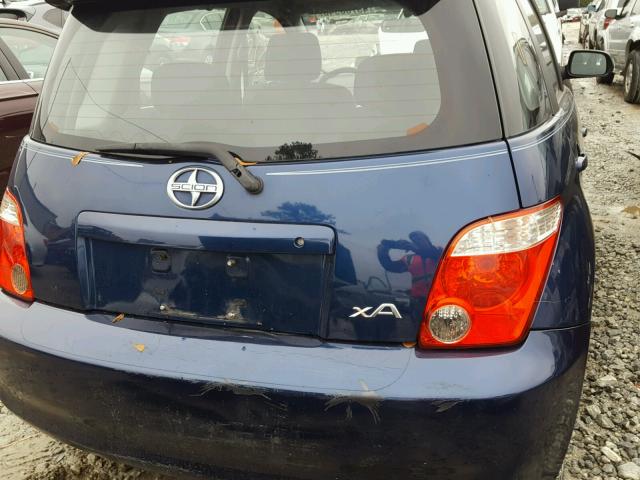 JTKKT604560133165 - 2006 TOYOTA SCION XA BLUE photo 9