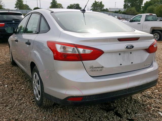 1FADP3E22DL144667 - 2013 FORD FOCUS S SILVER photo 3