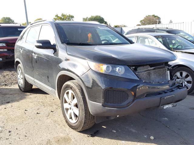 5XYKT4A2XDG402664 - 2013 KIA SORENTO LX BLACK photo 1