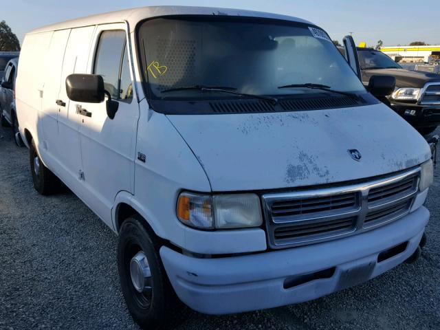 2B7HB21Y0SK524621 - 1995 DODGE RAM VAN B2 WHITE photo 1