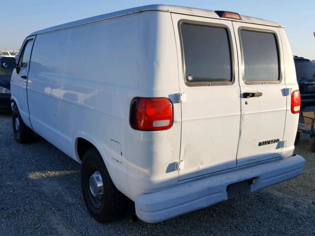 2B7HB21Y0SK524621 - 1995 DODGE RAM VAN B2 WHITE photo 3