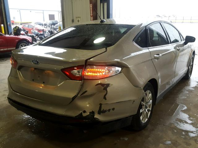 3FA6P0G76GR213771 - 2016 FORD FUSION S SILVER photo 4