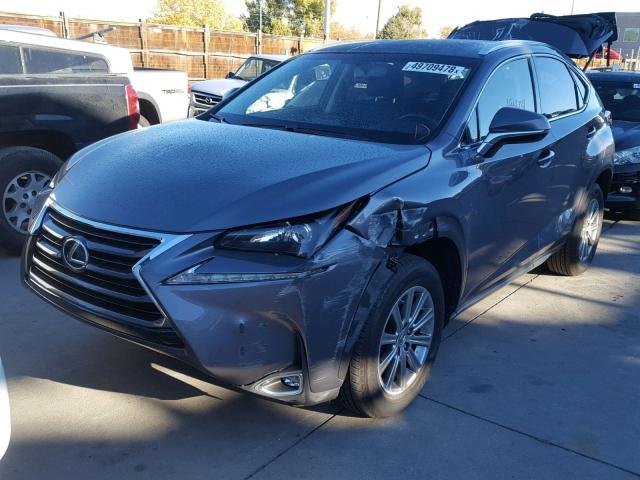 JTJBARBZ7G2073934 - 2016 LEXUS NX 200T GRAY photo 2