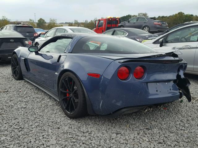 1G1YK2DE4D5106452 - 2013 CHEVROLET CORVETTE Z BLUE photo 3