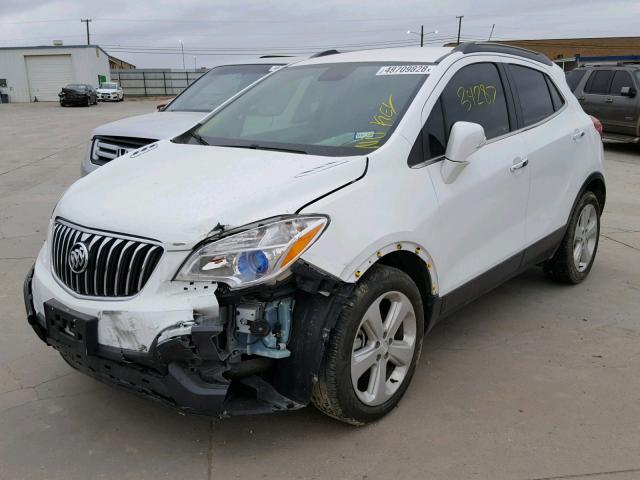 KL4CJASB6GB630418 - 2016 BUICK ENCORE WHITE photo 2