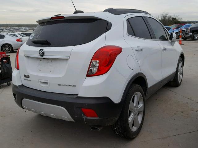 KL4CJASB6GB630418 - 2016 BUICK ENCORE WHITE photo 4