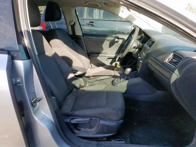 3VW2K7AJ6EM237371 - 2014 VOLKSWAGEN JETTA BASE 银色 照片 5