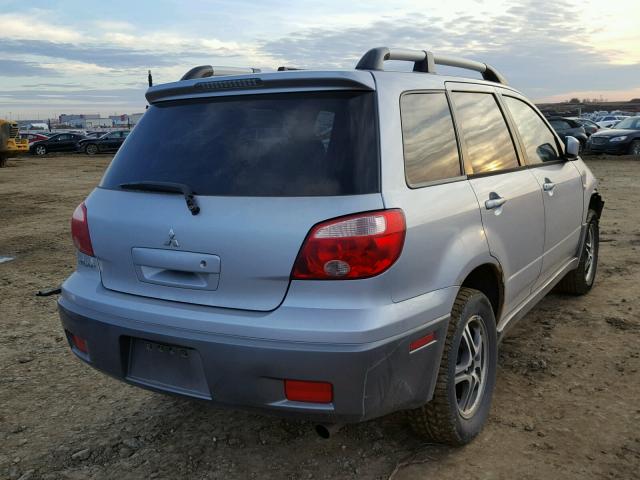 JA4LX31F66U602443 - 2006 MITSUBISHI OUTLANDER SILVER photo 4