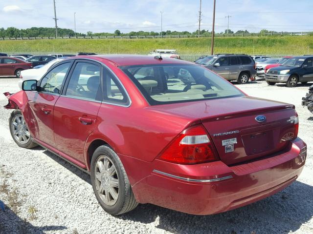 1FAHP251X7G126398 - 2007 FORD FIVE HUNDR RED photo 3