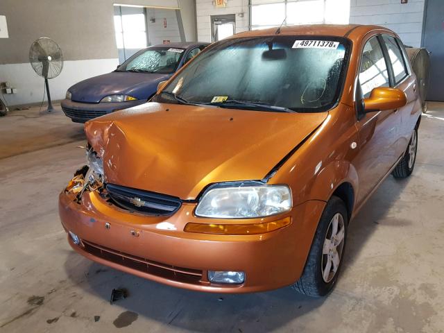 KL1TD66636B668718 - 2006 CHEVROLET AVEO BASE Narıncı foto 2