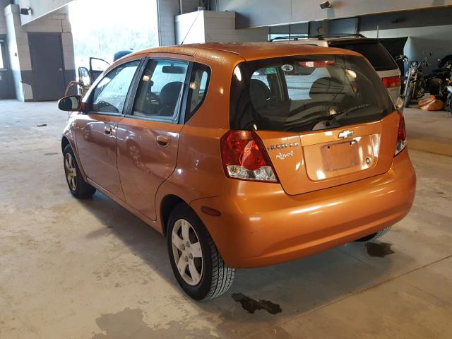 KL1TD66636B668718 - 2006 CHEVROLET AVEO BASE Narıncı foto 3