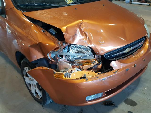 KL1TD66636B668718 - 2006 CHEVROLET AVEO BASE Narıncı foto 9