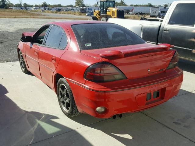 1G2NW52E94C132161 - 2004 PONTIAC GRAND AM G RED photo 3