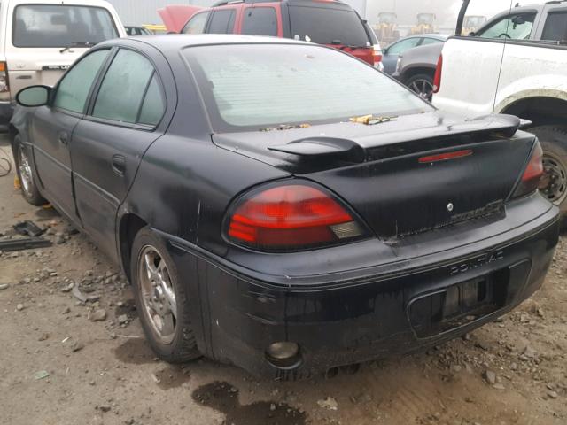 1G2NW52E74M661134 - 2004 PONTIAC GRAND AM G BLACK photo 3