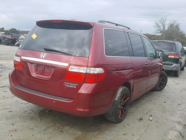 5FNRL38865B075000 - 2005 HONDA ODYSSEY TO RED photo 4