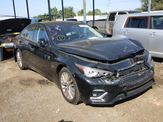 JN1EV7AP9JM357668 - 2018 INFINITI Q50 LUXE BLACK photo 1