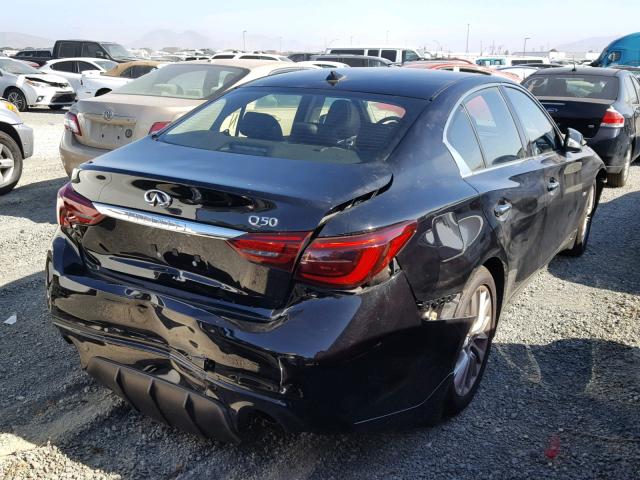 JN1EV7AP9JM357668 - 2018 INFINITI Q50 LUXE BLACK photo 4