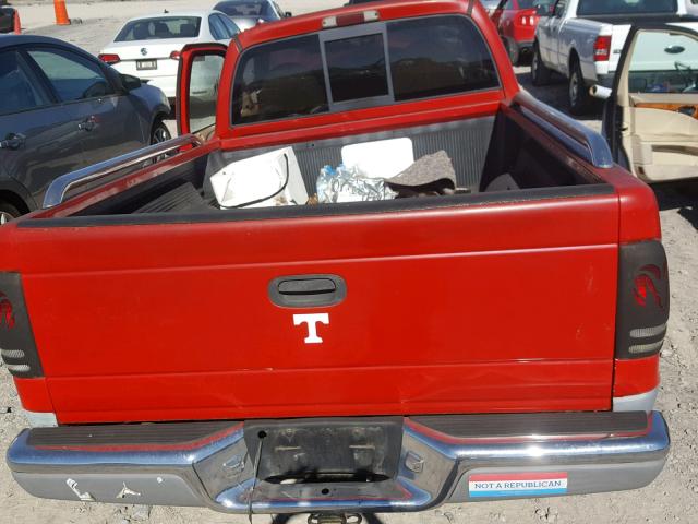 1B7FL26X2VS249588 - 1997 DODGE DAKOTA RED photo 6