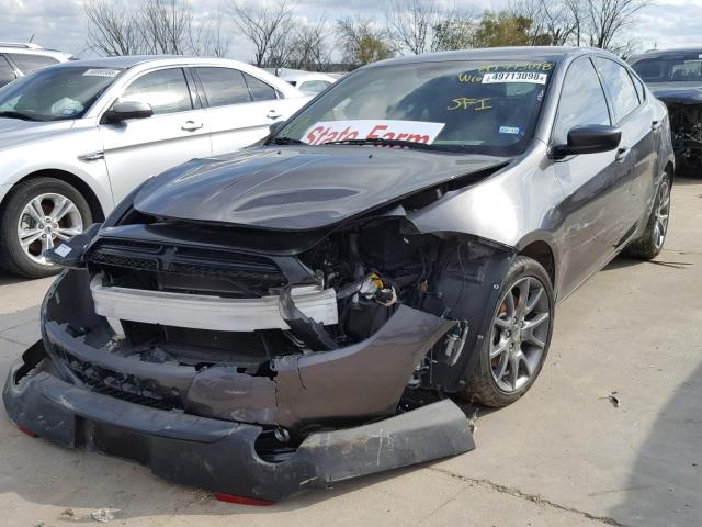 1C3CDFBB7FD242860 - 2015 DODGE DART SXT CHARCOAL photo 2