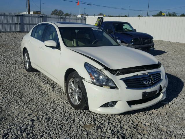 JN1CV6AR3DM764599 - 2013 INFINITI G37 WHITE photo 1