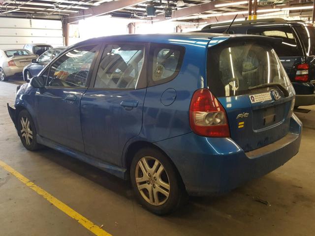 JHMGD38607S000428 - 2007 HONDA FIT S 蓝色 照片 3