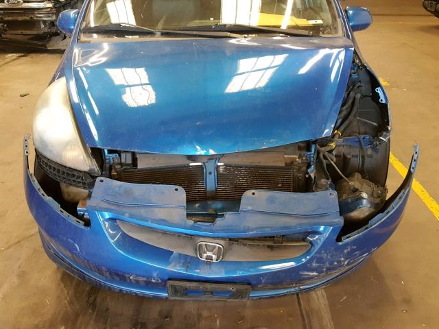JHMGD38607S000428 - 2007 HONDA FIT S 蓝色 照片 7