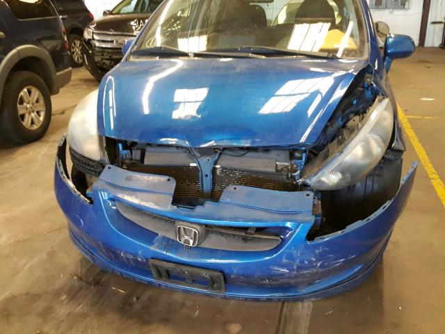 JHMGD38607S000428 - 2007 HONDA FIT S 蓝色 照片 9