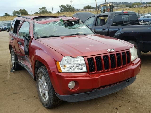 1J8HR48N65C561057 - 2005 JEEP GRAND CHER RED photo 1