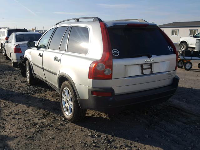 YV1CZ91H841049100 - 2004 VOLVO XC90 T6 SILVER photo 3