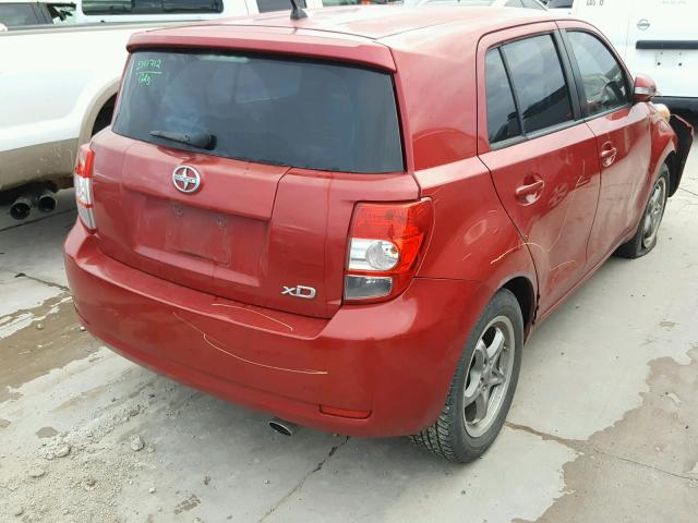 JTKKU4B41A1005569 - 2010 TOYOTA SCION XD RED photo 4