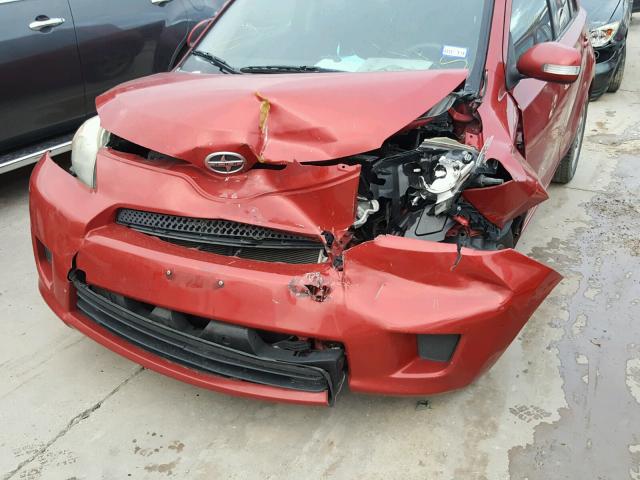 JTKKU4B41A1005569 - 2010 TOYOTA SCION XD RED photo 9